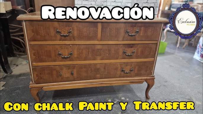 Decorar una cajonera con rotulador transfer