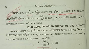 Tensor Analysis, ch-1,ex-42,Hons 4th year,Mathematics @mathtricksym