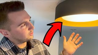 Career Overview AUTELO Flush Mount Ceiling Light, 14" Frosted Glass Shade Light Fixture C3336XS BK - Review