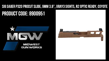 Sig Sauer P320 Procut Slide, 9mm 3.6", XRAY3 Sights, R2 Optic Ready, Coyote - Part# 8900951