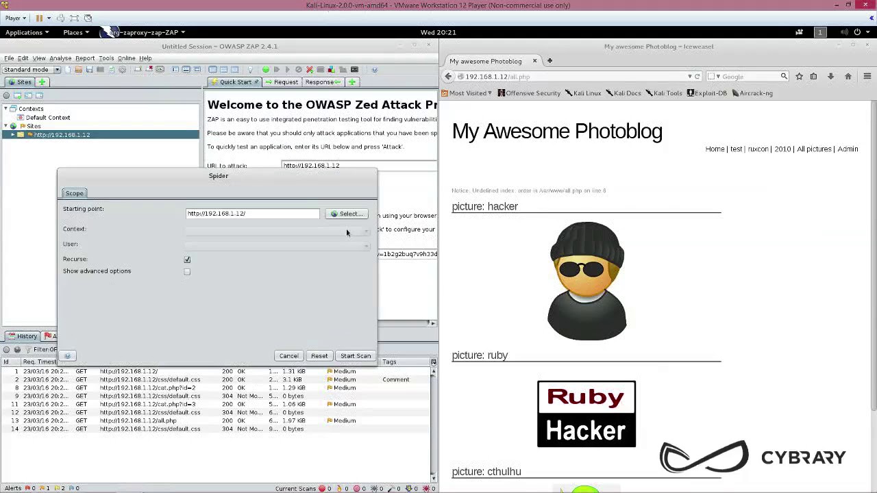 Zap for web testing for  hacking YouTube