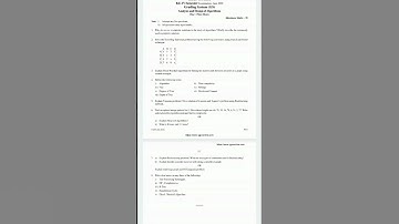 Analysis Design and Algorithm|| previous questions paper #question paper