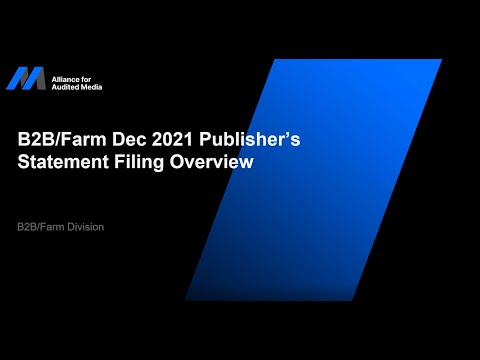 B2B/Farm Media Publisher's Statement Filing Overview [webinar]