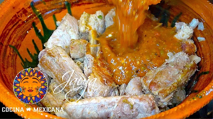 Carne y Costillitas de Puerco en Salsa Roja