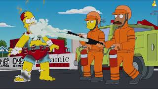The Simpsons - Sky Police (Homer Becomes Duffman) [Funny Simpsons Clips]