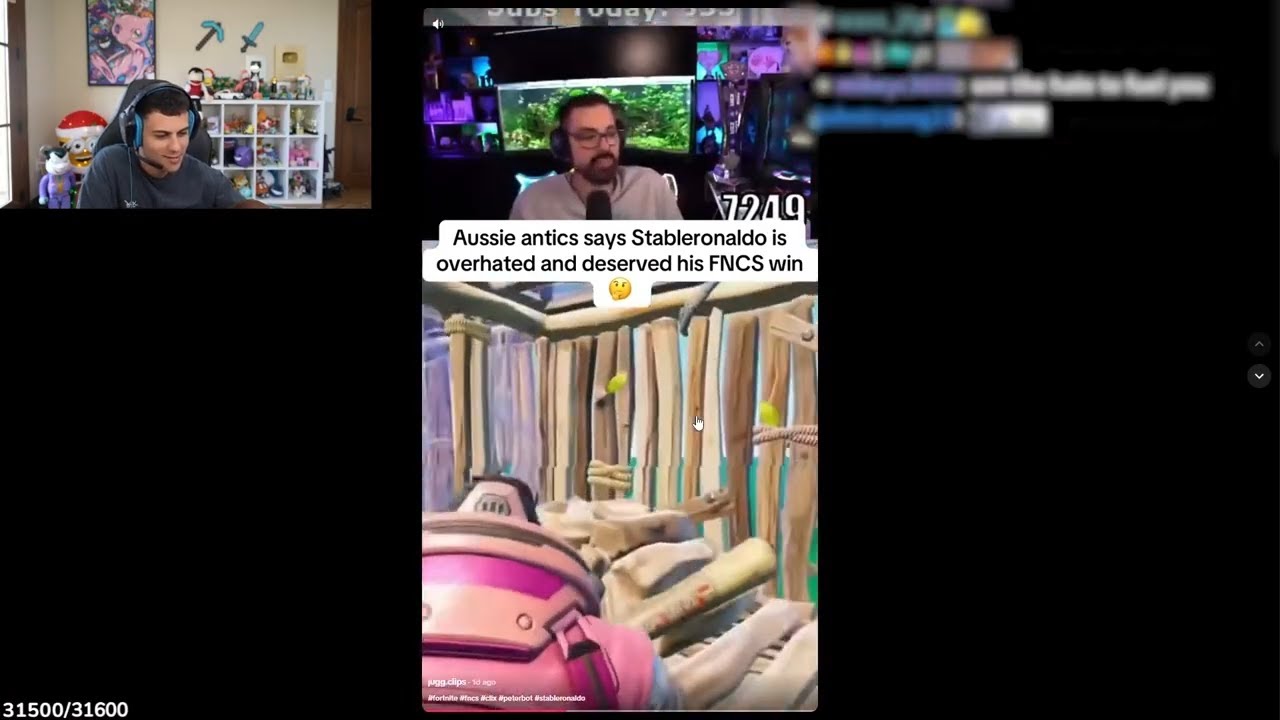 Stable Ronaldo Reacts To Aussie Antics Saying Ron Deserves His FNCS Win