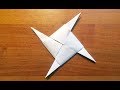 Diy origami ninja star shuriken origami papermancraft