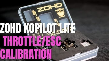 How Calibrate Throttle / ESC on ZOHD Kopilot Lite