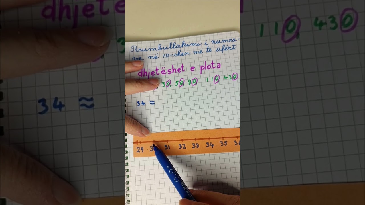 Rrumbullakojmë numrat në dhjetëshen më të afërt.