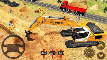 Mega Tunnel Construction Simulator - JCB Boring Machine Construction 3D - Android Gameplay