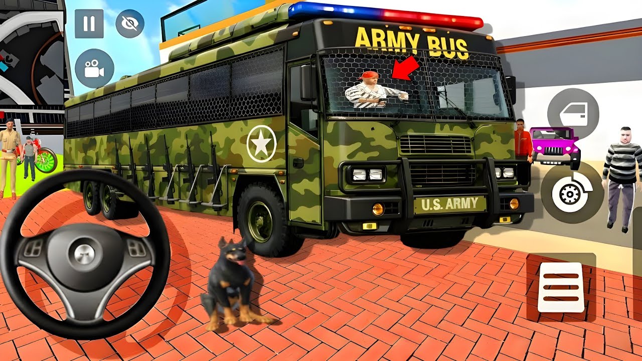 🤑Indian Thift Auto Simulator🤩Indian Showroom Purchase😯Modified Lexriy New Gun Army Bus And Bike🥳Game