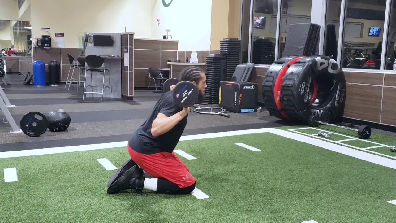 Barbell Kneeling Squat YouTube