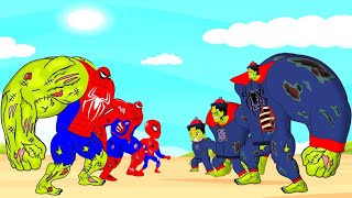Evolution Of HULK ZOMBIE vs Evolution Of SPIDER-MAN ZOMBIE : Who Is The King Of Super Heroes?