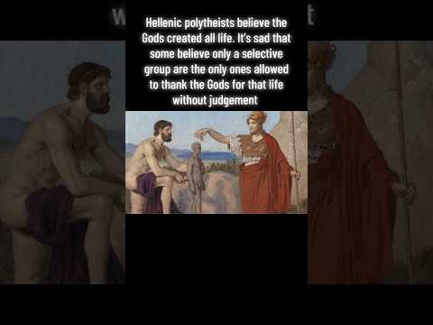 The Sculptor And The Goddess: The Divine Origin of Humanity #greekgods #polytheism #pagan