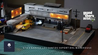 How To Make GARAGE LOS SANTOS GTA V DIORAMA || for Hotwheels 1/64 scale