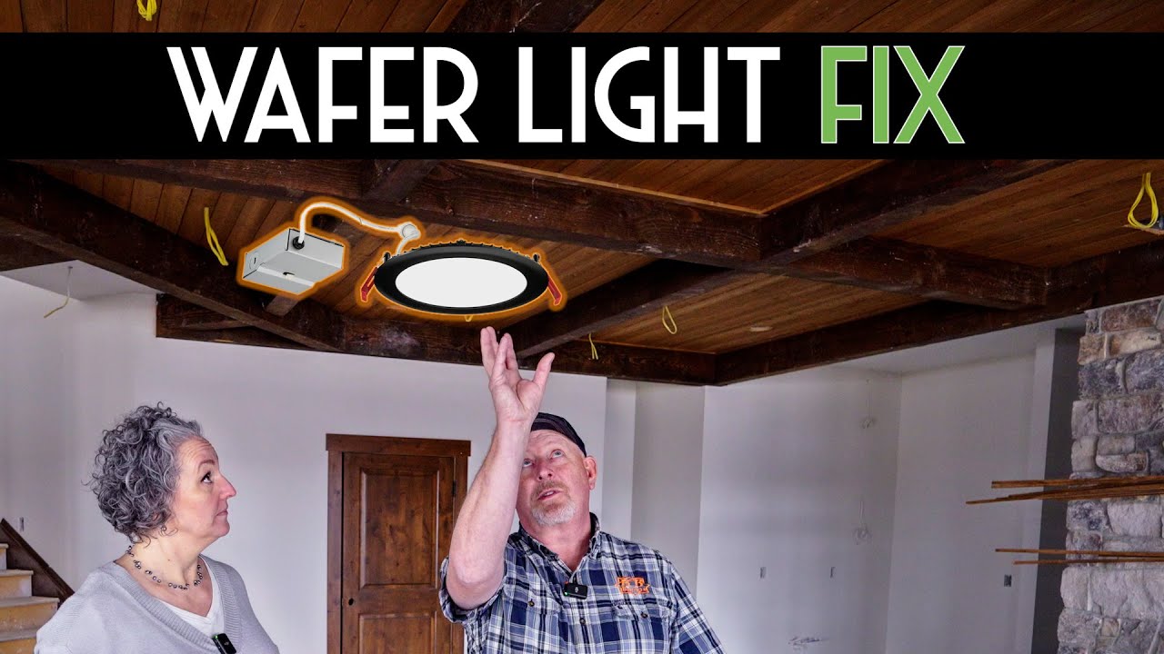 Can Lights vs Wafer Lights: Basement Lighting Explained - YouTube