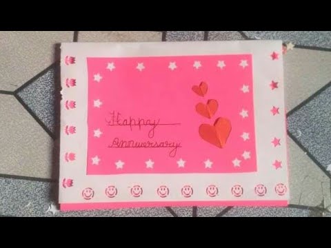 Diyanniversarycard Makeiteasy Diy Anniversary Card For Father And Mother New Youtube