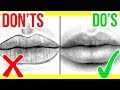 DO'S & DON'TS: How To Draw a Realistic Mouth / Lips | Step by Step Drawing Tutorial