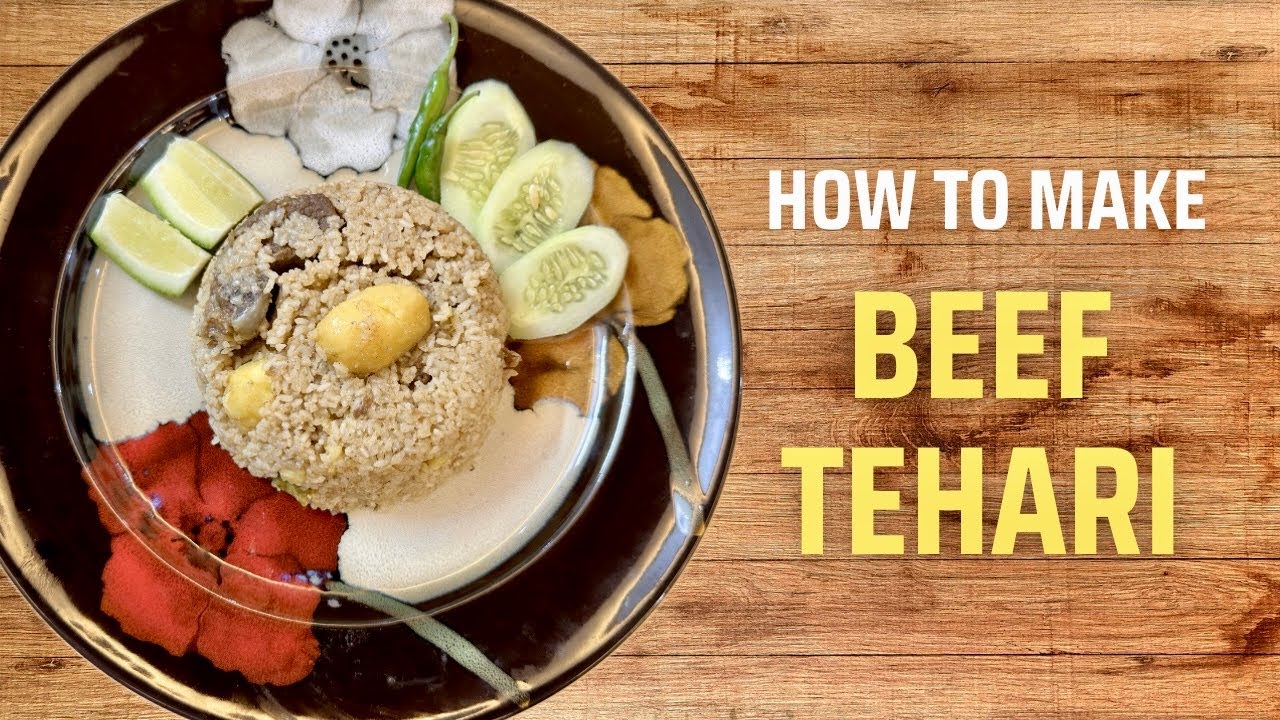 Beef Tehari recipe      