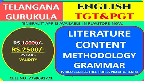 TS GURUKULA PGT & TGT ENGLISH | JL,DL,PL ENGLISH | APP LINK IS GIVEN IN THE DESCRIPTION | 7799691771