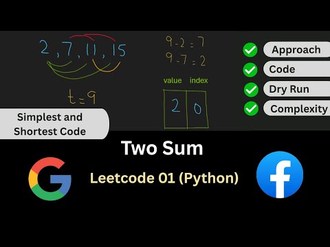 Two Sum - LeetCode 1 - HashMaps and Sets (Python)  | Coder Girl