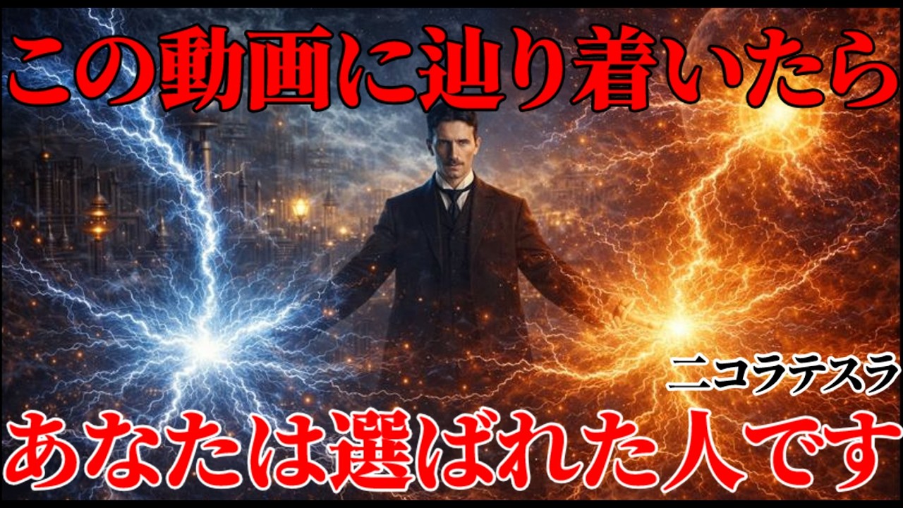 【二コラ・テスラ】この動画に辿り着いたあなたは選ばれた人です。｜周波数｜名言｜偉人｜成功哲学｜人生