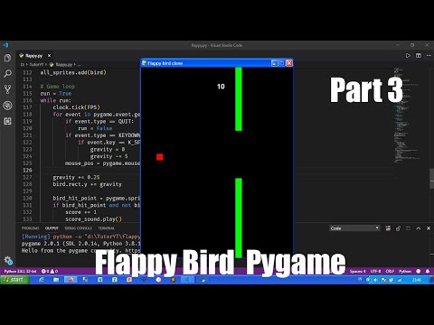 Tutorial Flappy Bird dengan Python dan Pygame - Part 3 (Gravitasi)