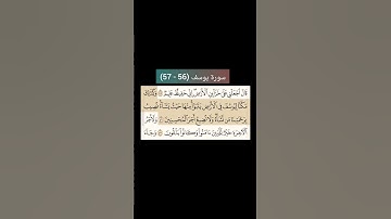 سورة يوسف من (56 - 57) |القارئ الشيخ : سعد الغامدي#سعدالغامدي #القران_نور_حياتي #القرآن_حياة #القرآن