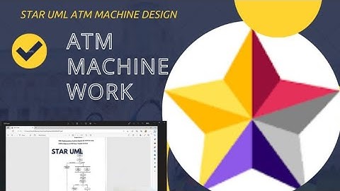 STARUML (Activity diagram for ATM MACHINE)