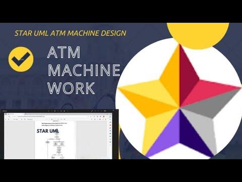 STARUML (Activity diagram for ATM MACHINE) - YouTube