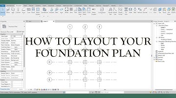 How to Layout Foundation Plan in Revit