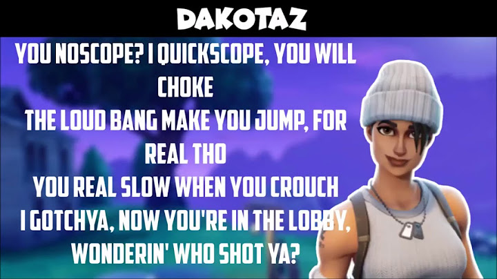 Nerdout the fortnite rap battle lyrics