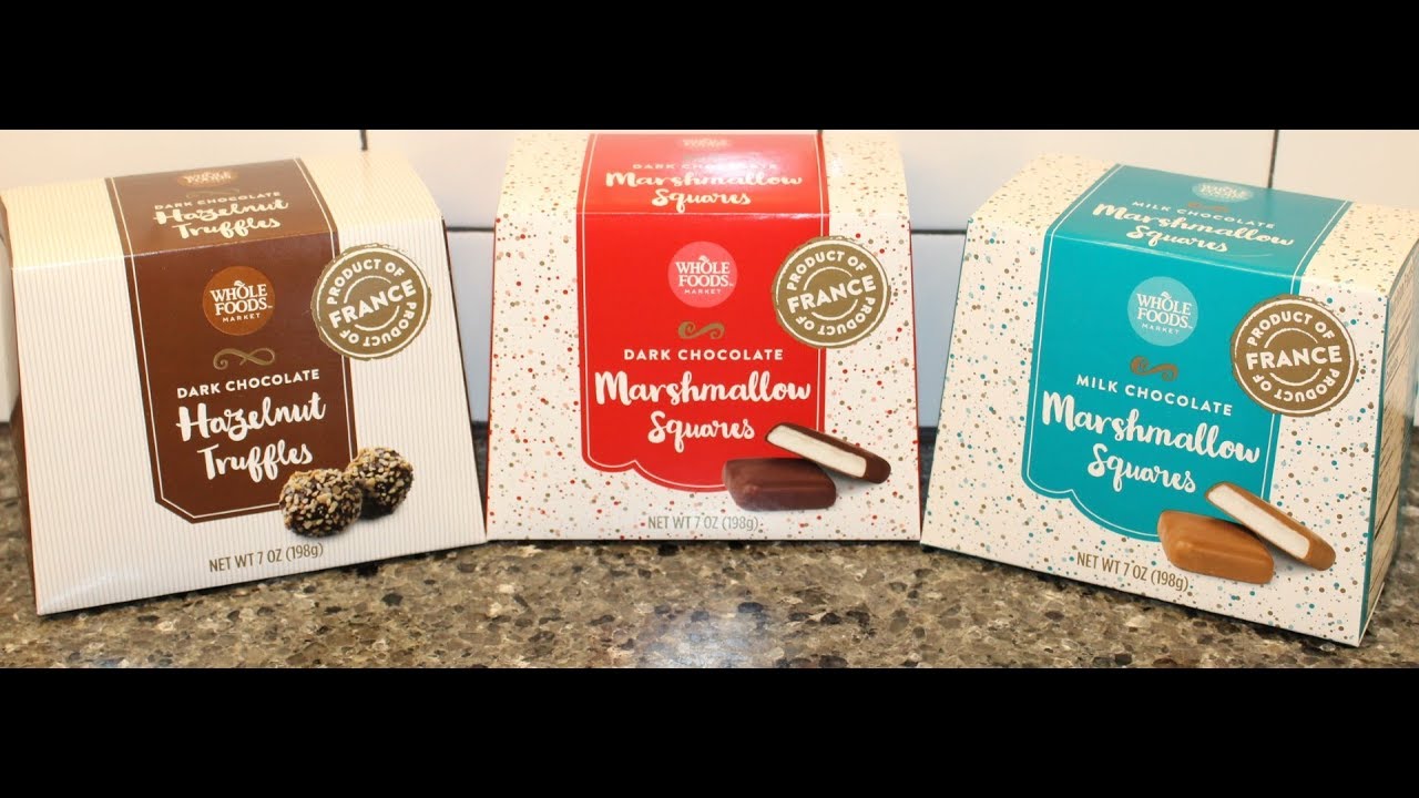 Whole Foods Hazelnut Truffles and Dark & Milk Chocolate Marshmallow