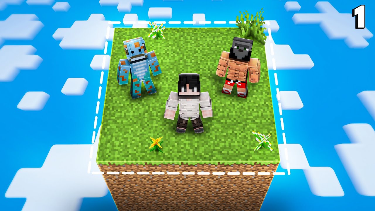 3 Players vs Single Chunk Minecraft