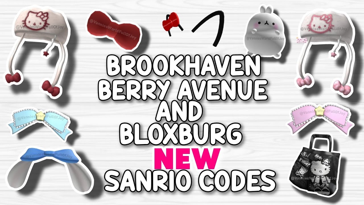 CUTE HELLO KITTY OUTFIT ID CODES FOR BROOKHAVEN 🏡RP ROBLOX ﾐ