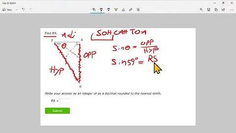 IXL R8 Trigonometric Ratios Find a Side Length (Geometry) [Without Special Right Triangles]