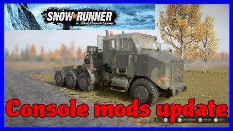 SnowRunner console mods update for today.