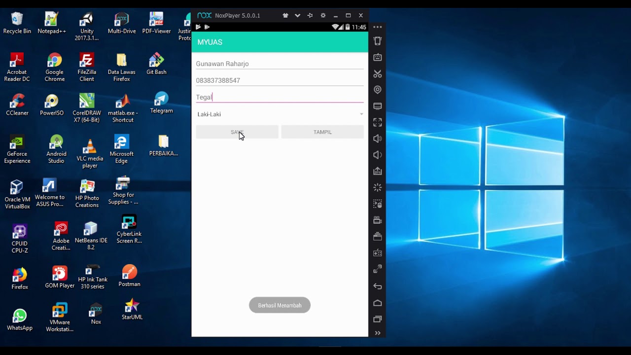 CRUD ANDROID STUDIO DENGAN MYSQL - YouTube
