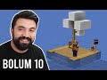 Minecraft: RAFT SURVIVAL 2 (Sal Survival) - Bölüm 10 - MOB FARMI ve KÖYLÜLER!