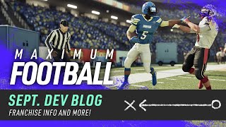 More Franchise Details - Maximum Football - September 2025 Developer Update