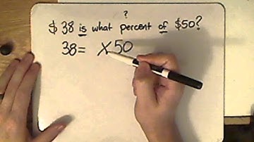 math basics - percents - solving percent equation - example 1
