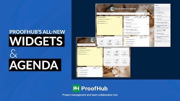 ProofHub’s All-New Widgets And Agenda