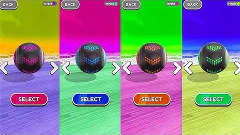 Going Balls New Update - Colors Reaction 4x Ball Run Gameplay Android iOS (Part 860)