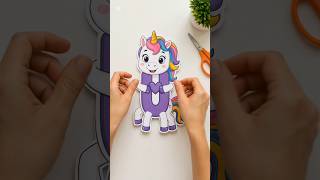 Turn the Letter U Into a Unicorn Free Printable Craft for kids motor skills
