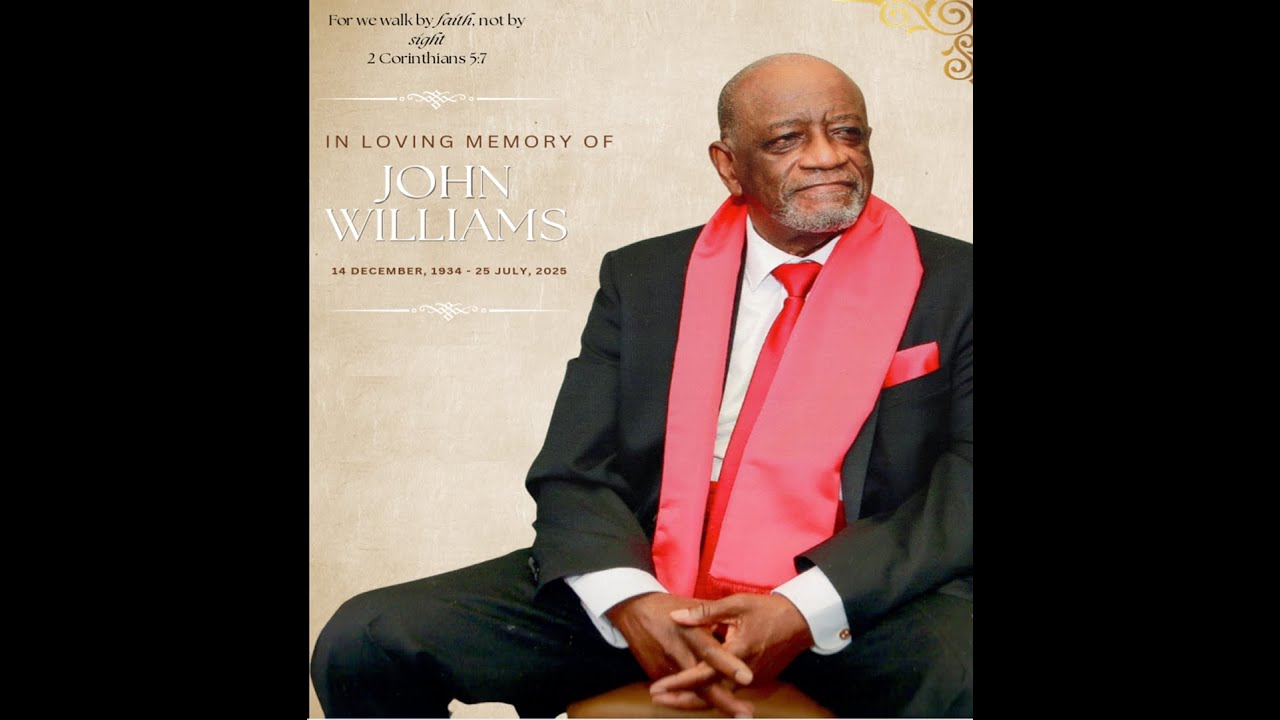 Funeral Service - Elder John Williams - YouTube