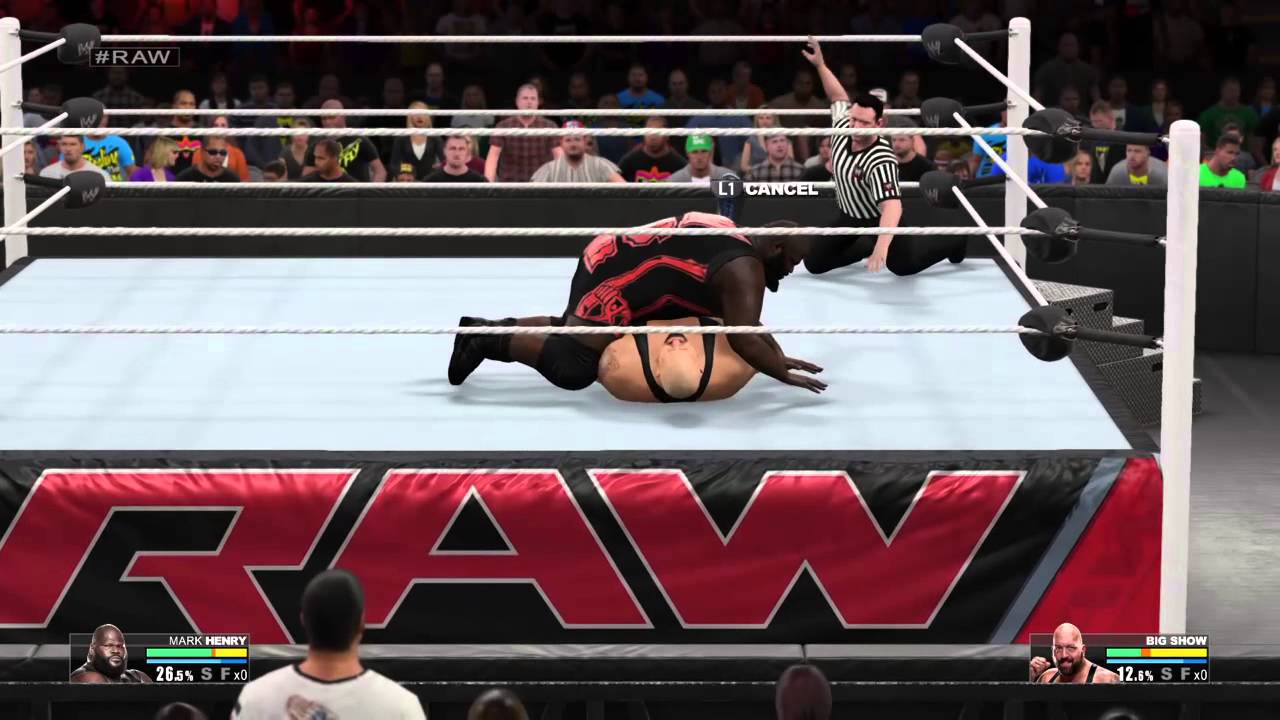 WWE 2K15 PS4 gameplay: Mark Henry vs Big Show.