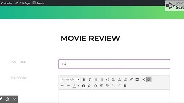 How to make a movie review post form with WP User Frontend.