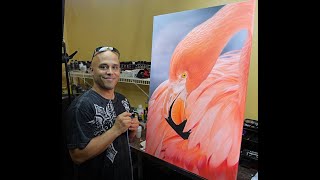 I painted a &#39;Flamingo&#39; from my photo!