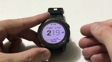 Garmin Fenix 7X: Touchscreen (Turn On/Off)