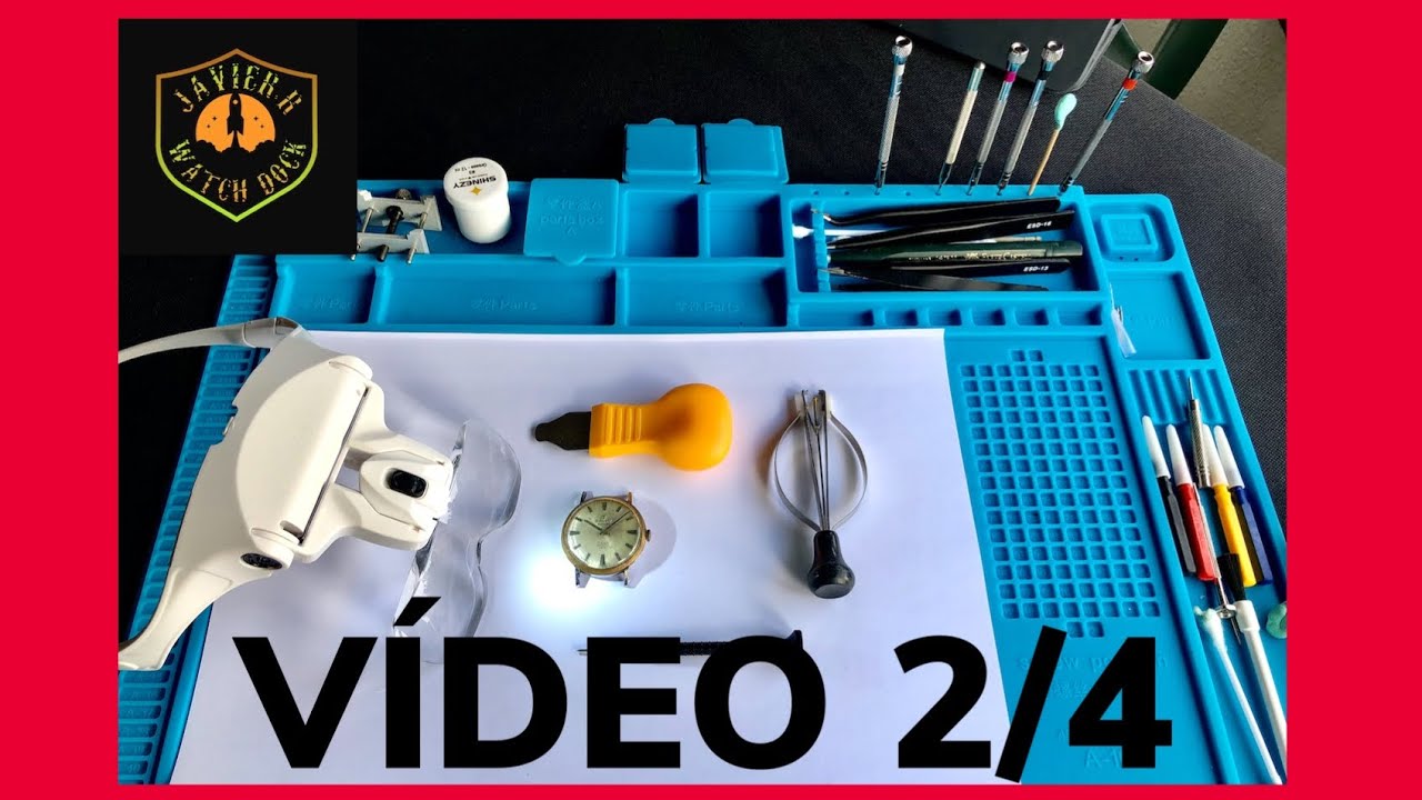 🔊VIDEO 2/4. RESTAURACIÓN RARO/ANTIGUO RELOJ CAUNY vintage.Relojes suizos.Restoration watches.